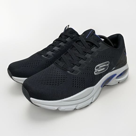 Skechers Men's Air Ventura Black Size 11.5 Comfort Slip On Sneakers Blue 232655 - Picture 2 of 7